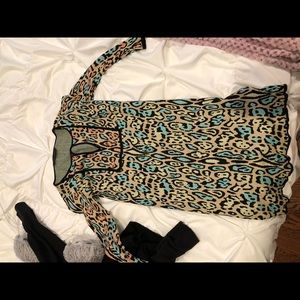 Color Cheetah dress